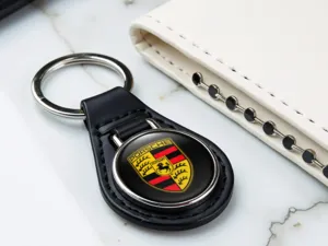 Porsche Leder Schlüsseletui Stabiles Premium Glänzendes Finish